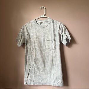 Gray Tie Dye Washed Shortsleeve Tee
